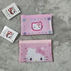 ♡HELLO KITTY 50周年記念 ポーチ 2個セット♡