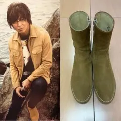 キムタク着私物 41 ラグスマックレガー ジップブーツ マインデニム