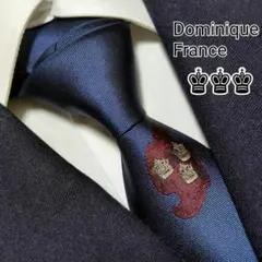 ドミニックフランス ネクタイ スリークラウン ペイズリー 小紋 ハイブランド