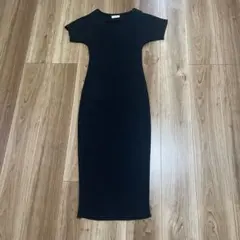 【着用1回】マタニティフォト用 Vネック タイトフィット ワンピース