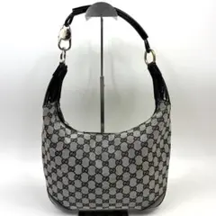 専用GUCCI GGキャンバス ハーフムーン ワンショルダー 三日月 黒