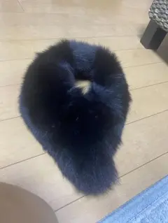 レディース　ファーマフラー　ブラック