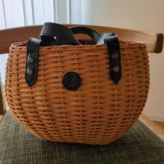 Folna フォルナ かごバッグ チェック柄内布のサムネイル
