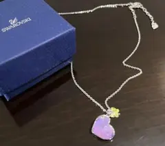 SWAROVSKI ハートモチーフ ネックレス