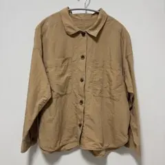 【green label relaxing】長袖シャツ ベージュ ダブルポケットのサムネイル