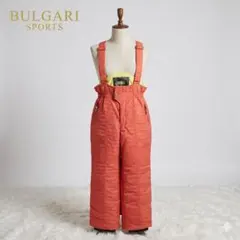BULGARI SPORTS 　サロペット スキーパンツ オレンジ Lのサムネイル