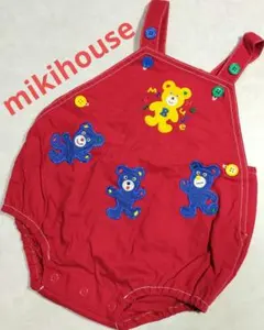 mikihouse　ダルマオール　オーバーオール　 ロンパース　60 70　80