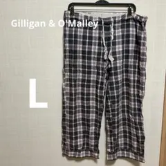 Gilligan & O'Malley チェック柄イージーパンツ Lサイズ