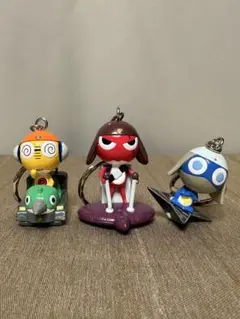 ケロロ軍曹　ライディングキーホルダー　ドロロ兵長　ギロロ伍長　クルル曹長　セット