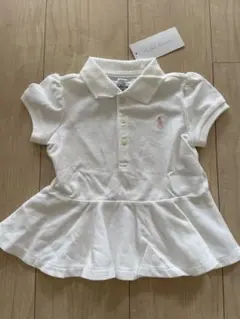 Ralph Lauren 18M ホワイトポロワンピース