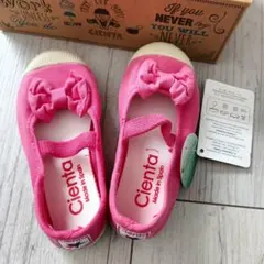 Cienta シエンタ　リボンシューズ 23（14cm）新品箱入り