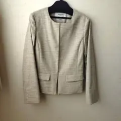 OPAQUE.CLIP ノーカラージャケット ベージュ系