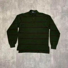 希少　90s USA製ポロバイラルフローレン　長袖　ニット　ポロシャツ