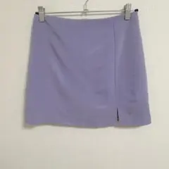 プリーツスカート キュロット 紫