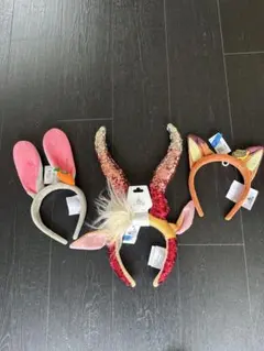 上海ディズニー購入ズートピア　カチューシャ　セット