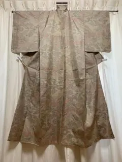 ☆中古品☆小物 単品 正絹 草木染 茶屋辻B級品汚れ有り小紋KM-022-26