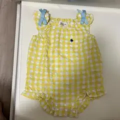 POLO Baby チェック柄ロンパース 70