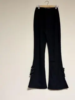 「美品」Sawa lamode ブラックフレアパンツ　フリーサイズ