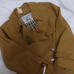 白タグ 90sバーバリー トレンチコート ノバチェック カーキ Mサイズ