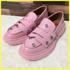 CAMPER TWINS レザー ローファー スナップボタン 箱付き - メルカリ