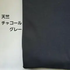 A-118■天竺ニット生地　チャコールグレー　1.5m