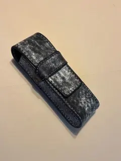 ペンケース レザー　ブラック系のサムネイル