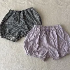 ユニクロ　エアリズム　キッズ用　かぼちゃパンツ　ショートパンツ　ボタンかざり