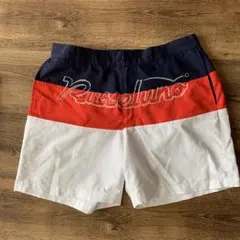 【RUSSELUNO】美品　リブ編みショートパンツ　ゴルフ　メンズＬ　ラッセルノ RUSSELUNO】美品 リブ編みショートパンツ ゴルフ メンズL ラッセルノ