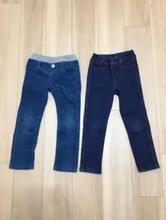 ライトオンMPSコーデュロイパンツ + 西松屋デニムパンツ　男の子　110cm