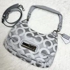 コーチ 2way ショルダーバッグ ワンショルダーバッグ オプアート