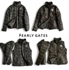 パーリーゲイツ　サイズ4 チャコール　ダウンジャケット　美品 2025年最新】パーリーゲイツ ダウンジャケット サイズ4の人気アイテム