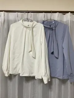 ハニーズ ボウタイ長袖ブラウス M