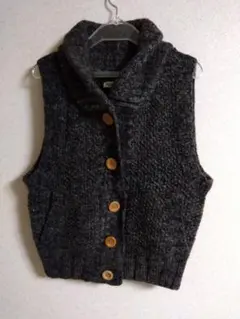 ニットベスト 前開き