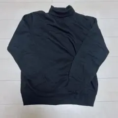 ブラック XL タートルネックセーター