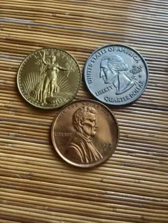 ヴィンテージコイン コースター 3枚セット