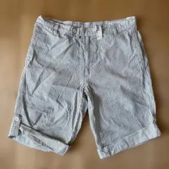 MHL ヒッコリーストライプ ショートパンツ 綿麻のサムネイル