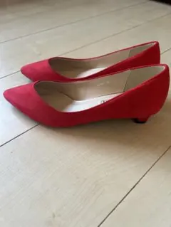 赤色　パンプスのサムネイル