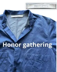 美品 HONOR GATHERING コート オナーギャザリング Honor gathering オナー ギャザリング linen shirt 長袖シャツ