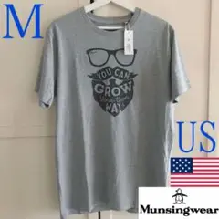 レア 新品 マンシングウェア USA メンズ Tシャツ M グレー