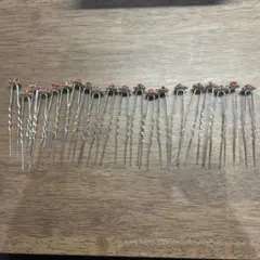 かんざし 簪 赤 バラ 薔薇 20点まとめ売り