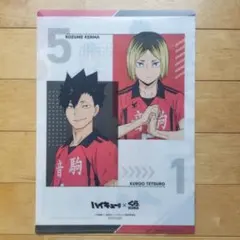 ハイキュー くら寿司 孤爪研磨 黒尾鉄朗 クリアファイル