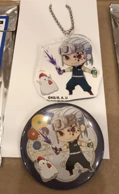 鬼滅の刃 宇髄天元 ローソン アクキー 缶バッジ セット