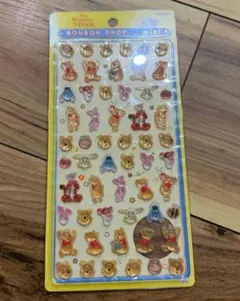【正規品】ボンボンドロップシール ミニ ディズニー プーさん