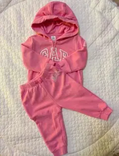 GAP ピンク フード付きトレーナー・パンツセット