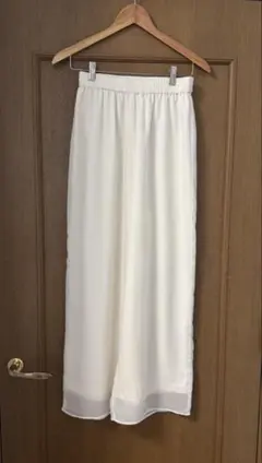 Simplicite イージーパンツ ホワイト ストレスフリー