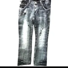 ジーンズ　新品　ダメージ　Lサイズ　デニム　男女兼用　パンツ　ユニセックス