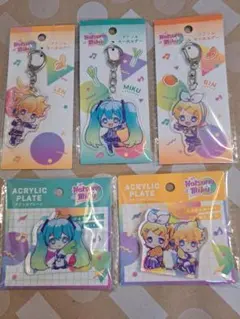 初音ミク 鏡音リン 鏡音レン アクリルプレート アクリルキーホルダー セット