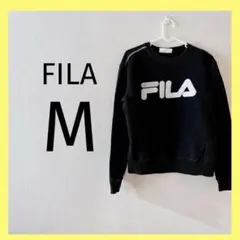 0134 FILA M パーカー ロゴプリント 古着 フィラ レディース
