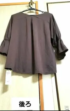 INDEX 七分袖チュニック Lサイズ ブラウン 【新品タグ付き】