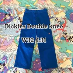 希少! W32L30 廃番 スカイブルー メキシコ製 ディッキーズ ダブルニー